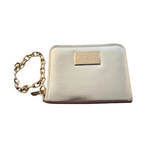 Versace Silver Wallet One Size with Gold Chain-NWOT